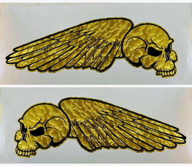 Winged Skull Tank Decals