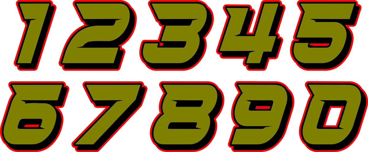 Custom Number Decals by Choice Cycle – choicecycle