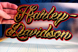 Set of Personalized Tank Decals / Custom Colors / Script Style