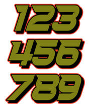 Load image into Gallery viewer, Set of Road Glide Side Panel Number Decals